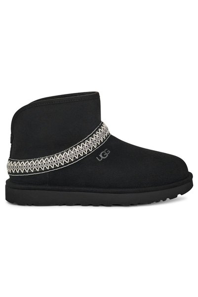 UGG Κλασικές Μίνι Μπότες Ημισελήνου Μαύρες (Γυναικείες)