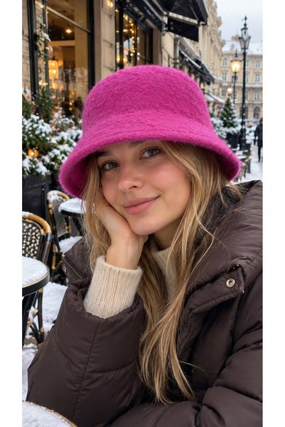 BALIENTE Fuchsia Lux Šešir od filca sa mekom teksturom za žene