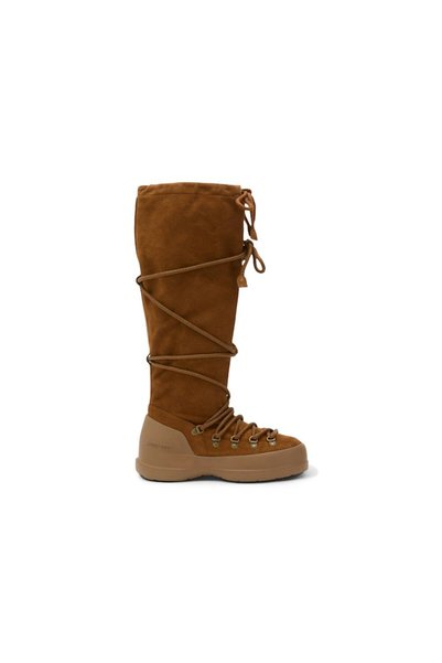 MOON BOOT Cizmă Luna Extra din piele întoarsă, Cognac (de damă)