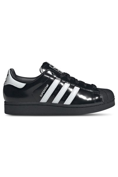 adidas Superstar II Μαύρο Λευκό Λουστρίνι (Γυναικείο)