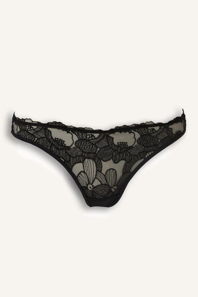DeFacto Floral Embroidered Tulle Panties I5765Ax26Au