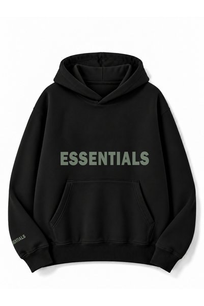 Boi Hanorac unisex esențial - Hanorac oversize ESSN 8923 Gri roz alb
