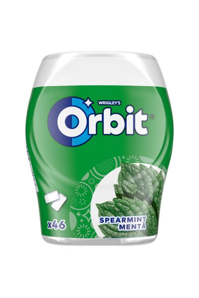 Orbit Guma de mestecat Spearmint, 2 x 64g