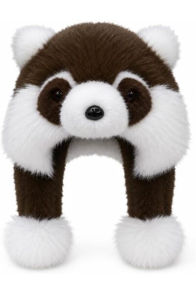 TERRIFI Pilot Aviator Hat, Kids Winter Trapper Hat, Cute Panda Plush Ear Flap...