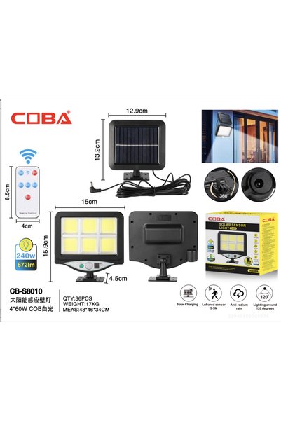 COBA Lampa solara CB-S8010-6COB