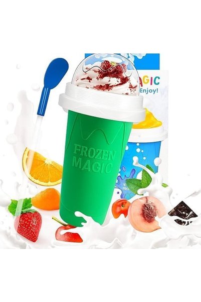 Revoon Frozen Magic Quick Slush Maker Cup, Fast Slush Maker, Ice Cream Cup wi...