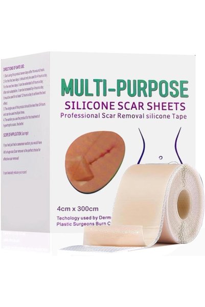 Maxmana Secret Silicone Scar Sheets (1.6” x 200”Inch- 5M), Soft Silicone Gel ...