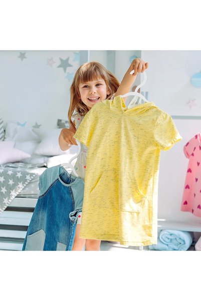 NIUB Plastic Baby Hangers, Kids Plastic Hangers for Closet Non-Slip Toddler H...