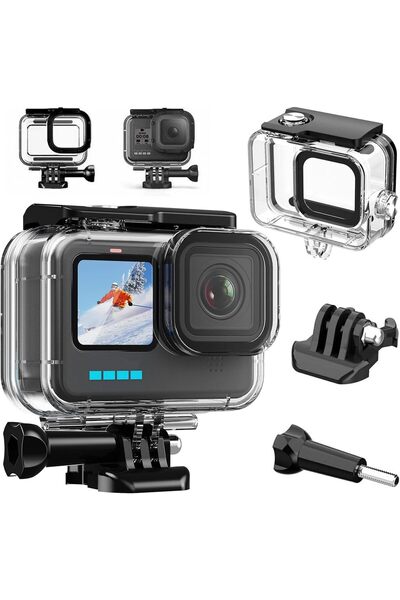 GENERAL 【Upgraded】Waterproof Case for GoPro Hero 9/10/11/12/13 Black, 196FT/6...