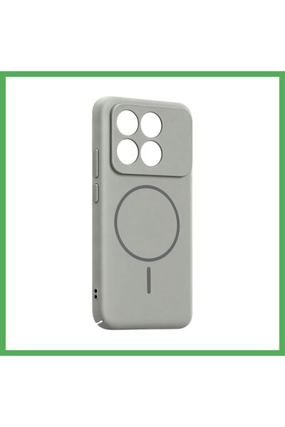Nur store Çanta غطاء Poco X6 Pro Mika PC Magsafe - رمادي من BEZOSS