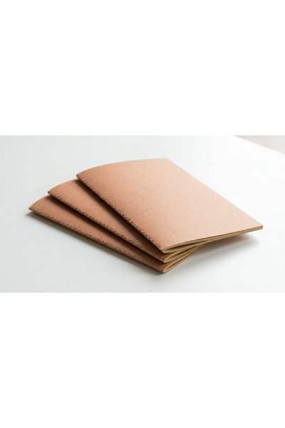 JOY CREATIVE Set 3 x caiet A5, coperta carton reciclat, 80 pagini veline, Joy...