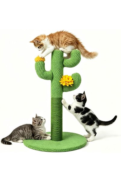 LinJie cat Scratching Post,4 In 1 Cat Scratcher Toy, Cat Scratcher Tree ，With...