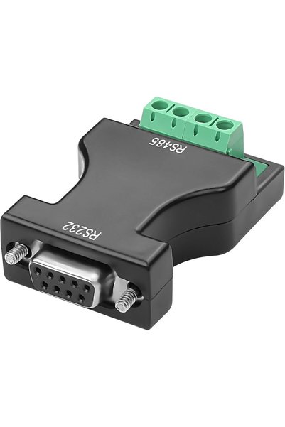 HaveLovely محول تسلسلي من RS232 إلى RS485، موصل DB9 أنثى إلى وصلة طرفية بأربع...