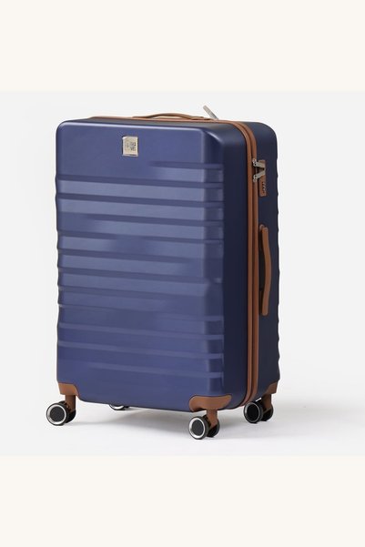 Comerivo Troler albastru 87L pentru calatorii lungi, cu 4 roti duble pivotant...