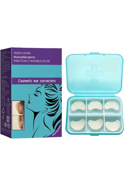 OSHIMA Ear Corrector, 6 PCS Ear Lobe Support Patches, Waterproof and Sweat-Re...