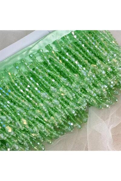 Choice 90cm Apple green -B Height 5.5CM Crystal Pendant Beaded Fringe Lace DI...