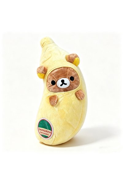 BANDAI 30cm Banana Hot Banana Rilakkukuma Plush Toys 30cm Stuffed Pillow Anim...