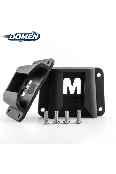 Choice محول تثبيت حقيبة أمامية للدراجة من DOMEN باللون الأسود، مصمم لدراجة بر...