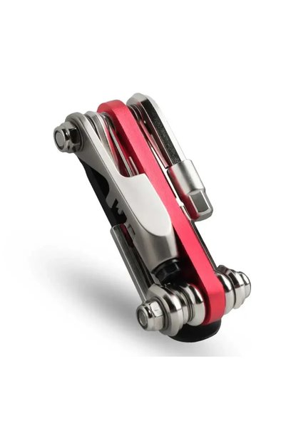 Choice Red Bicycle Repair Tool Kit Multifunctional 14 in 1 Alloy Steel Mainte...