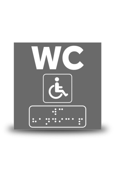 ShopPrint Plăcuță Braille – WC Persoane cu Handicap