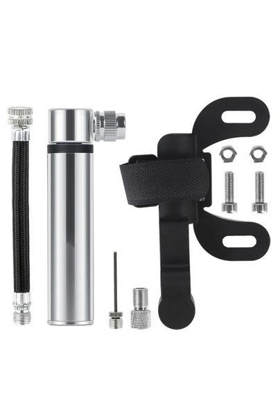 Choice silvery ThinkRider Mini Bike Pump Cycling Hand Air Pump for Bicycle Ti...