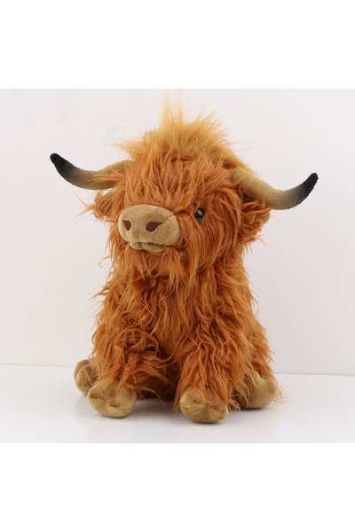 Choice 25cm brown 25cm Simulation Highland Cow Plush Animal Doll Soft Stuffed...