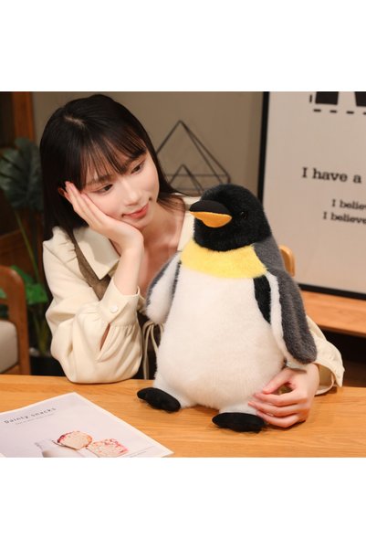 Choice 27cm black Kawaii 20/27/40cm Simulation Emperor Penguin Soft Fluffy Pl...