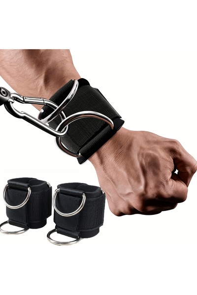 Choice 2pcs 2Pcs Wrist Cuffs for Cable Machines for Men Woman Neoprene Padded...