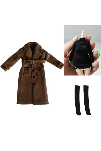 Choice Set A French Style Overcoat‌ For 1/12 SNAIL SHELL romankey figure figm...