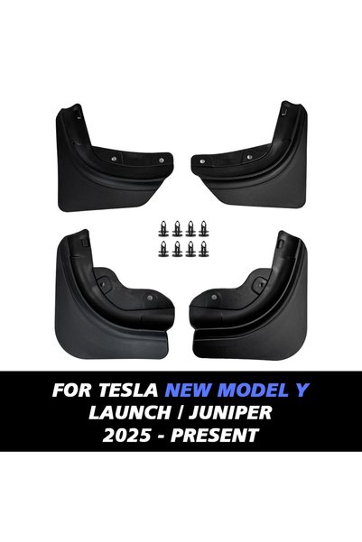 Choice Full 4Pcs Mud Flaps For Tesla New Model Y 2025 Launch Juniper No Drill...