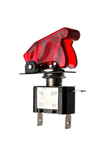 Choice ASW-07D-Red 12V 20A ATV Motorcycle Car Modification Switch 3Color LED ...