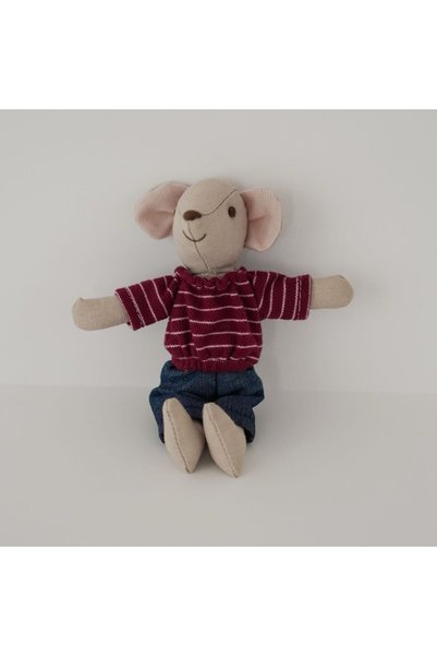 Choice Red striped jeans 1PCS Plush Mouse Doll Toy Soft Stuffed Animal Friend...