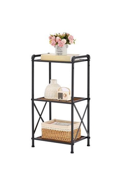 Tajsoon 3 Tier Bathroom Shelf FreeStanding, Storage Rack Shelving Unit, Small...