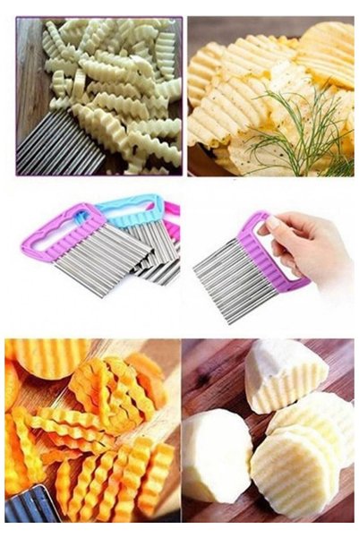 Janva Şekilli Sebze Ve Meyve Dilimleyici Patates Dilimleyici Cips Kesici
