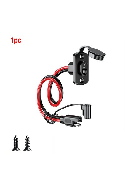 Choice 1pc 1/2pcs New SAE Adapter Male Plug to Female Socket Cable 18AWG SAE ...