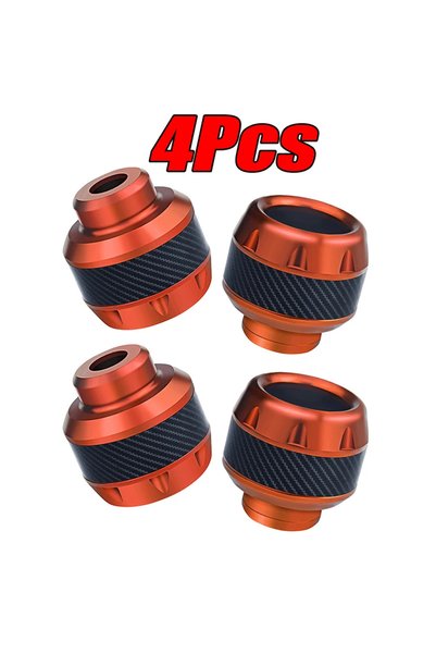 Choice 4Pcs Orange 2/4Pcs Aluminum Alloy Motorcycle Crash Protector Scooter W...