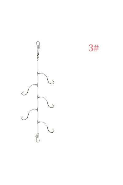 Choice 3 Extra Sharp Fishing Hooks Set - T-Shaped Skewer Design, 5 Fishhooks ...