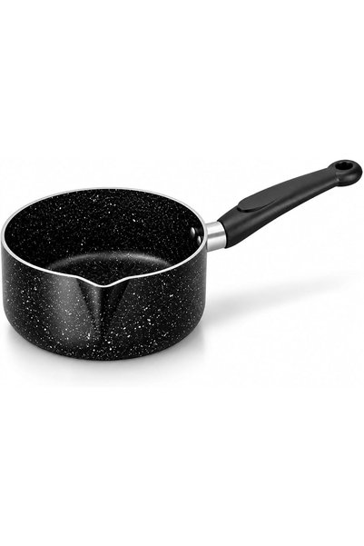 SONEX COOKWARES SONEX Non-Stick Granite Milk Pan 16 cm (1.5 L), Deep Saucepan...