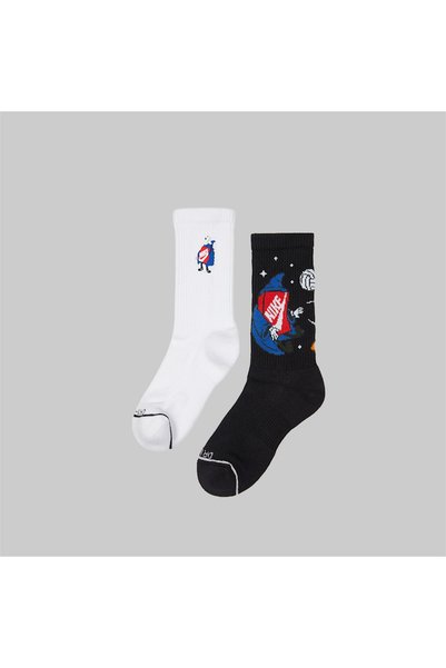 Nike Καθημερινές Κάλτσες Μεσαίου Ύψους με Ενίσχυση (2 Ζεύγη)