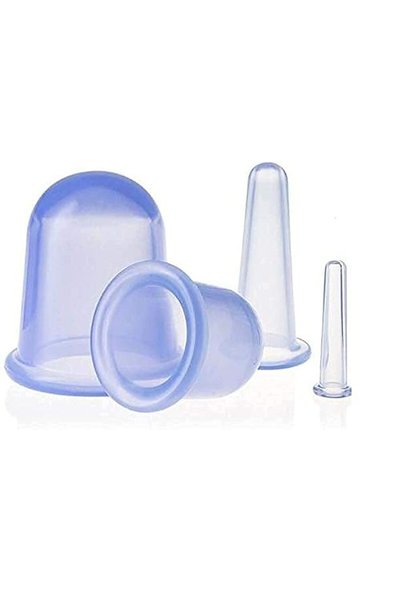 Other 4Pcs/Set chinese Therapy Silicone Body and Facial Massage Tools Set Vac...