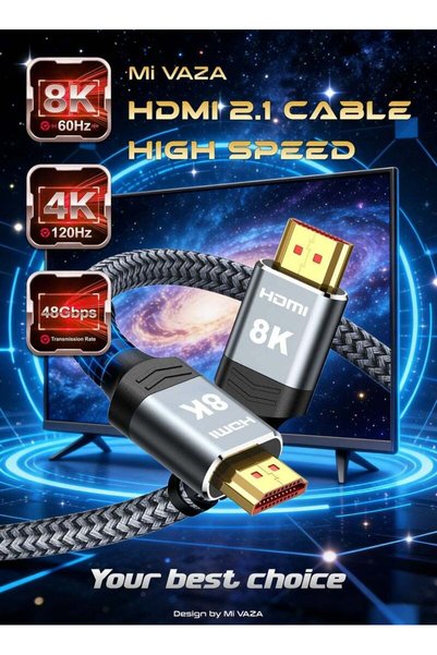 Mi VAZA كابل إيثرنت Cat 8 عالي السرعة - 40 جيجابت في الثانية - 2000 ميجاهرتز ...