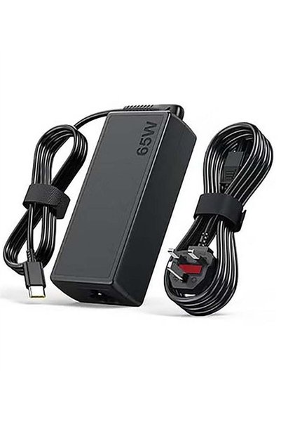 QIRG شاحن USB-C بقوة 65 واط و45 واط لأجهزة لينوفو ثينك باد يوجا وإتش بي كروم ...