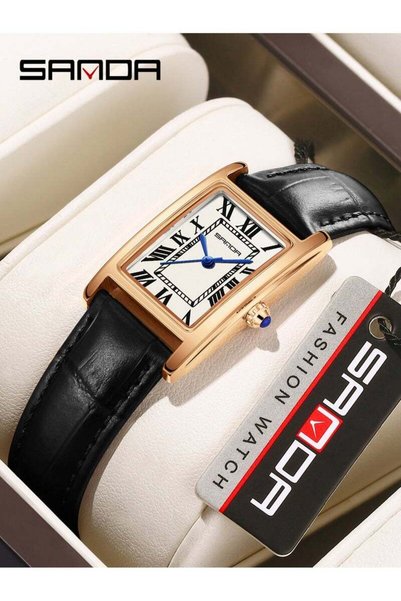 Sanda Watches For Men New 1150 Fashion Couple Watch Elegant Design Rectangula...