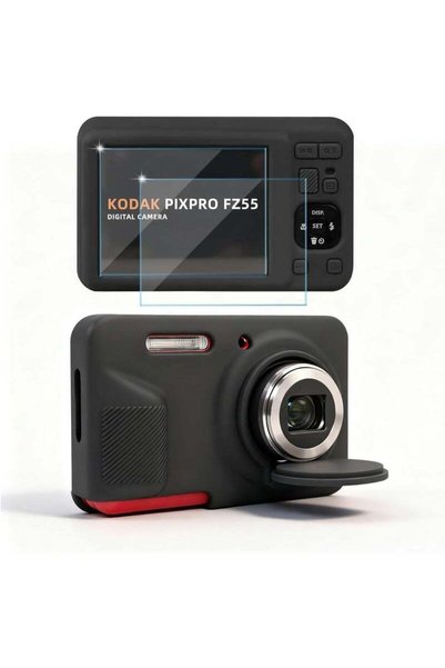 QIRG Case for Kodak PIXPRO FZ55 Digital Camera Accessories, Soft Silicone Pro...