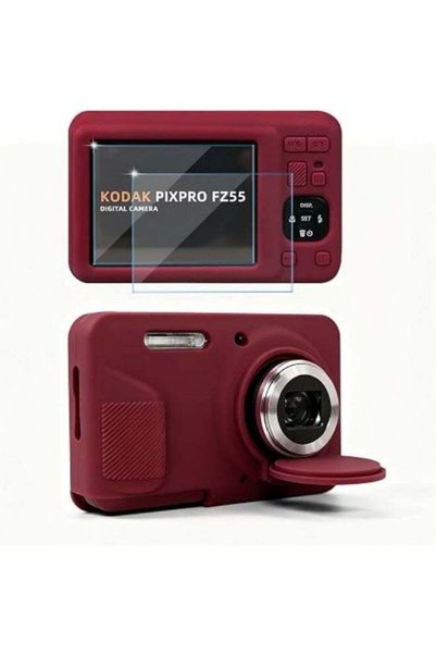 QIRG Case for Kodak PIXPRO FZ55 Digital Camera Accessories, Soft Silicone Pro...