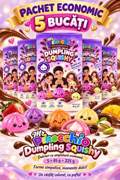 MR.PINOCCHIO Mr. Pinocchio Dumpling Squishy – Sweets with creamy filling, eco...