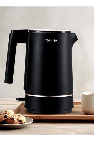 Toshiba غلاية كهربائية سعة 1.5 لتر، بقوة 1800 واط، مصنوعة من الفولاذ المقاوم ...