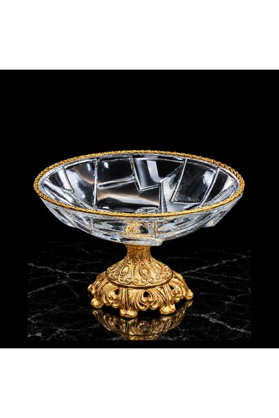 Rosvella Golden Elegance Crystal Bowl