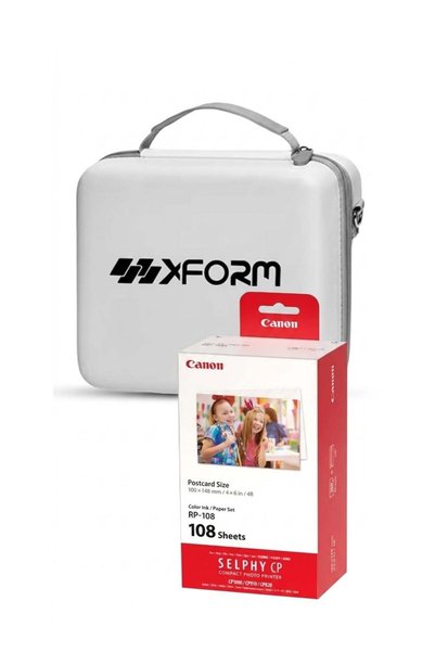 Canon RP-108 Colour Ink/Paper Set Bundle with xform White Compatible with SEL...
