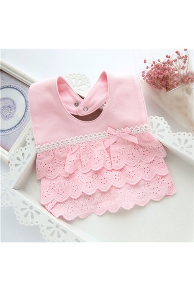 Choice One Size 3 lace pink Lawadka Baby Bibs For Girls 100% Cotton Newborn P...